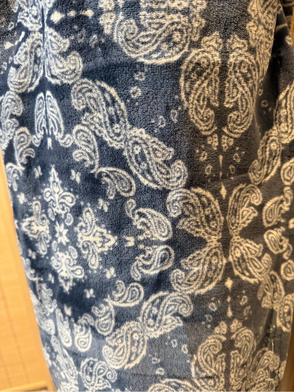 Wrangler Navy Blue Paisley Ultra Plush Blanket - King